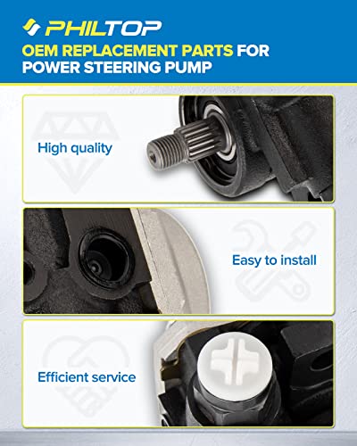 Philtop Power Steering Pump 21-5259 Fit For Is300 2001 2002 2003 2004 2005 Power Assist Pump #TOP4