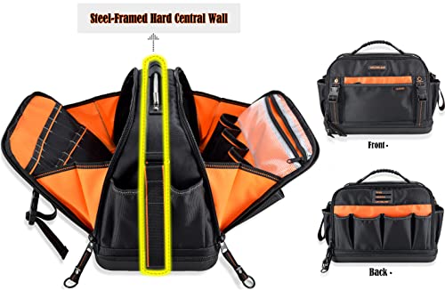 WELKINLAND 42-Pocket Tool Organizer - HVAC & Electrician's Waterproof Tool Tote