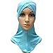 Produktbild Dairyshop Kopf-Untertuch, vollständige Bedeckung, für Musliminnen, Baumwolle Hijab, islamische Kopfbedeckung blau hellblau
