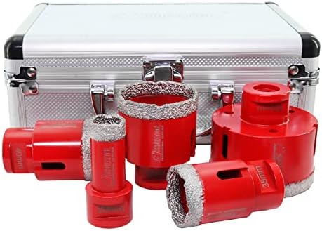 Set 6 Punze Diamantate Per Forare - 20/25/40/45/50/68mm Con Filettatura M14, Per Marmo E Ceramica