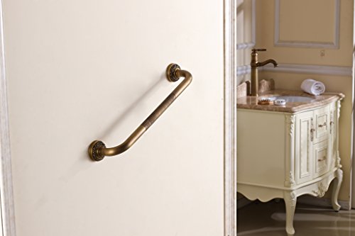 Grab Bars For Bathtubs And Showers Anti Slip Shower Grab Bar For Seniors Elderly 19 Inch Antique Brass #TOP4