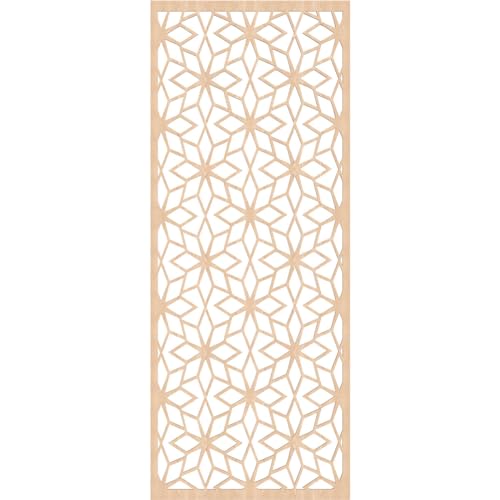 Image of Lake Decorative Fretwork Wood Wall Panels, Red Oak