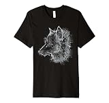 Red Eyes White Wolf Premium T-Shirt