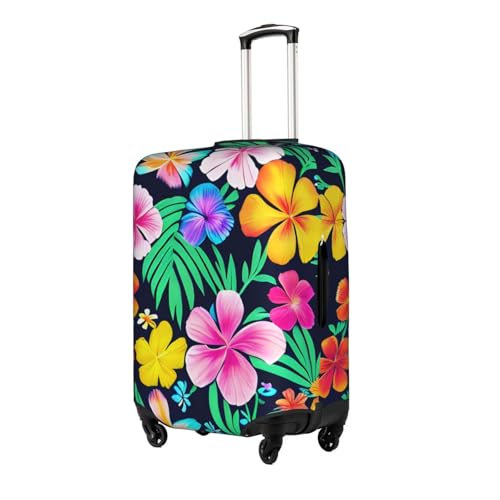 Stretch Luggage Cover for Travel, Colorful flowers Print Luggage Case Cover, Easy Find Suitcase Protector2