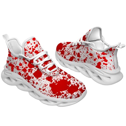 Men's Women's I'm Fine Shoes Bloody Sneakers Running Walking Tennis Shoes2