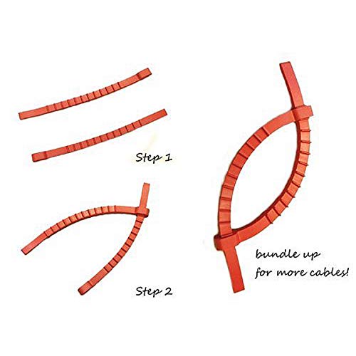 50 Q*Knot Rubber Zip Ties Reusable Fasteners Heavy Duty Cords Crafts Assortment By Ut Wire #TOP5