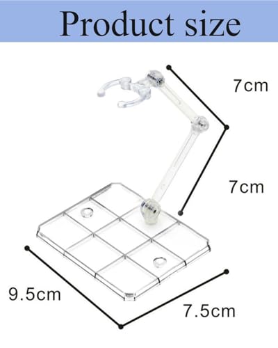 Image of 3 PCS Action Figure Stand, Stable Home Decoration Accessories for Action Figure Enthusiasts, Heavy-Duty Display Base for Collectible Figures, Transparent Support Stand for Dolls & Model Toys
