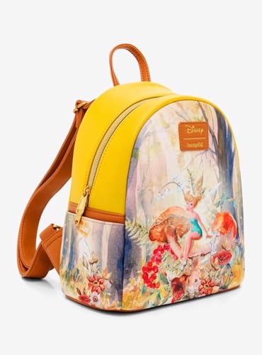 Loungefly Disney Tinker Bell Mushroom Forest Scene Mini Backpack BROWN LIGHT BROWN NONE2