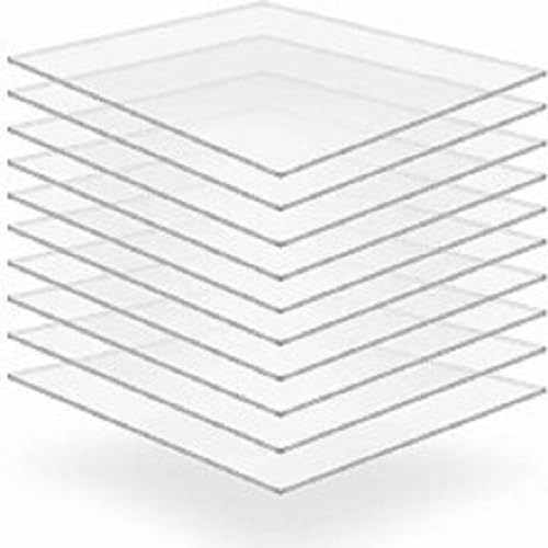 Perspex Sheet Clear Acrylic Sheet A2 (594mm x 420mm), 1mm Thickness Laser Cut to Bespoke Sizes Acrylic Plastic Sheet DIY Craft Projects Panels For Cutting