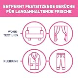 Sagrotan Hygiene-Textilerfrischer Wasserlilie– Entfernt festsitzende Gerüche & geruchsbildende Bakterien – Für Kleidung & Wohntextilien – 3 x 500 ml