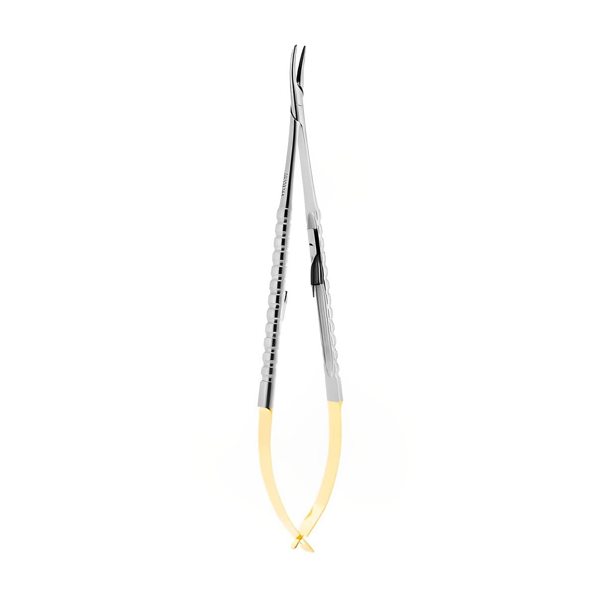 CLOVE - Surgery Needle Holder Castroviejo Curved Tungsten Carbide Coated 18cm (Dental Instruments)