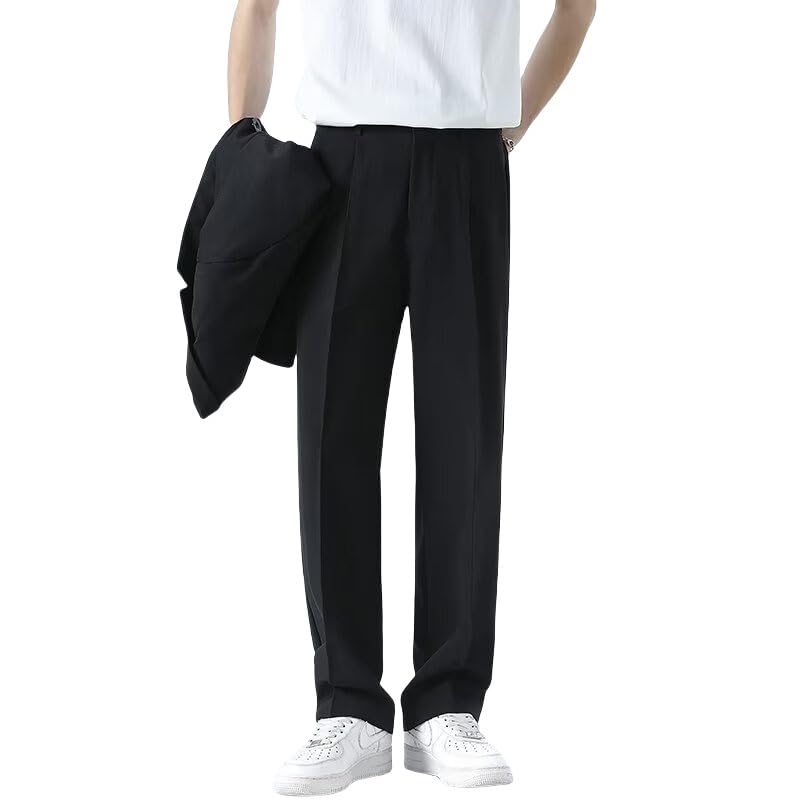 EaseMotions-Super Stretch Ice Silk Comfort Everyday Pant Everyday Comfor Dualego Men's Ice Silk Pants-Slim Fit Super Stretch