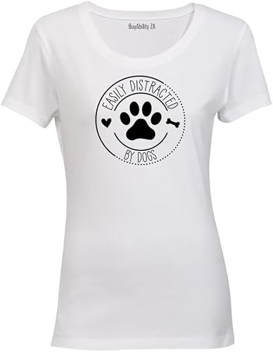 Distracted by Dogs - Ladies - T-Shirt