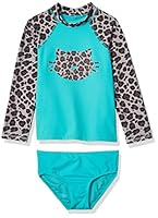 Algopix Similar Product 15 - Spotted Zebra Girls Tankini Rashguard