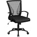 Yaheetech Sedia da Ufficio Scrivania Ergonomica Lombare Portata 136 kg Nera