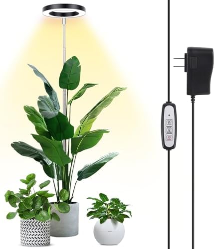 LBW Grow Lights for Indoor Plants, 6.3" Full Spectrum Grow Light,...