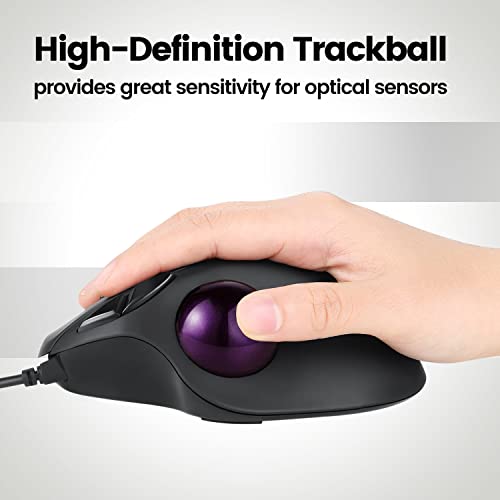 Image of Perixx Periro-303X2C Replacement Mouse Ball for M570, M575, PERIMICE-517 /520 /717 /720 and Other 1.34 Inch Mice - Bright Purple and Yellow