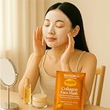BIOSEBIO Korean Collagen Face Mask with Vitamin C & Rice Extract -5 Packs - Hyaluronic Acid Sheet Masks for Deep Hydration & Anti-Aging - Moisturizing Facial Skincare for Women - Image 3