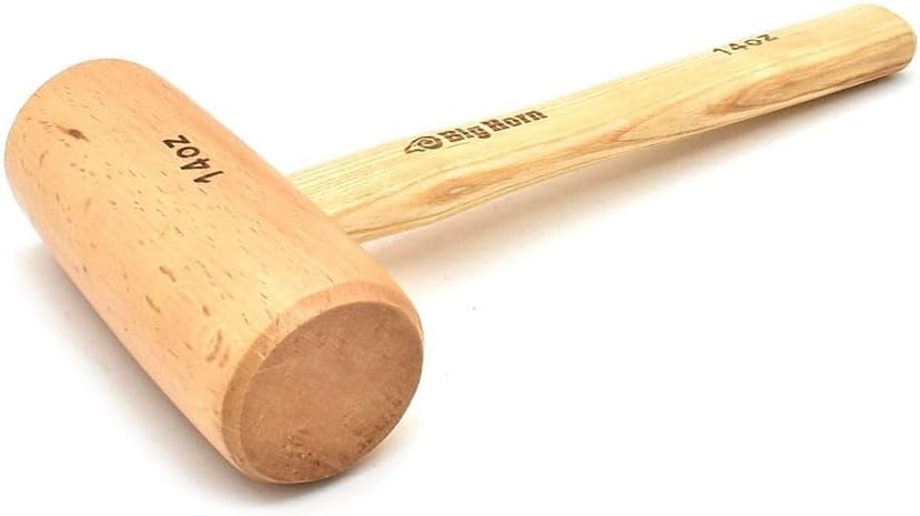 Big Horn 26020 14 Oz Beechwood Woodworking Wooden Mallet