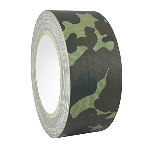 WOD DTC12 Contractor Grade Camouflage Duct Tape 12 Mil, 2 inch x 25 yds. Waterproof, UV Resistant for Crafts & Home Improvement