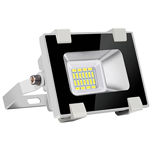 Preisvergleich Produktbild LED Flutlicht Strahler 10W Außen - Papasbox 1000LM Außenstrahler Fluter Scheinwerfer Flutlichtstrahler Kaltweiß 6000K für Hof Treppe Garten Garage Wand IP65 Wasserdicht