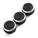 VCiiC Replacement Aluminum Chrome Car Air Conditioner A/C Control Knobs Heater Radio Volume Video Switch For Mazda 3 M3,Pack of 3