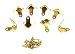 8pc. Small Brass Box & Trunk Corners with Mounting Screws