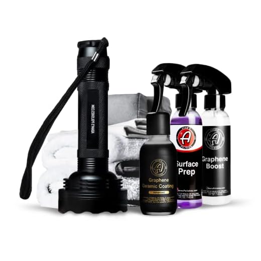 Adam's Advanced Graphene Ceramic Coating (Complete Kit) - 10H Graphene Coating for Auto Detailing, 9+ Years of Car Protection & Patented UV Technology