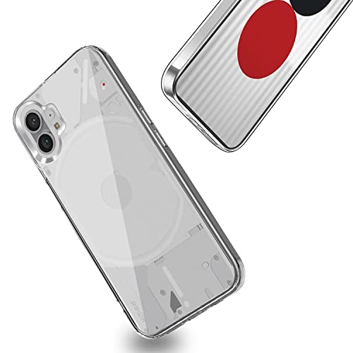 JGD PRODUCTS for Nothing Phone 1 5G Premium Transparent Hybrid Soft Slim Dust Proof Back Case Cover with Camera Protection 2 41311Fp0iiL