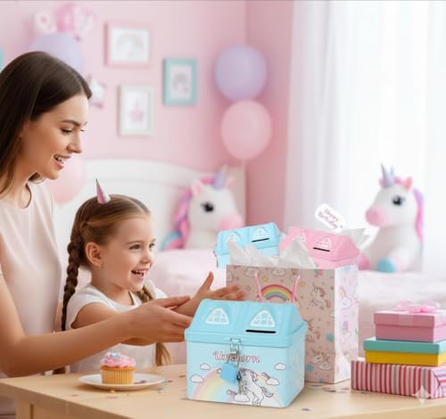 Image of Money Saving Bank with Coin Slot / /Creative Cartoon Design Money Bank / /Plastic Piggy Bank for Boys & Girls (Pack of 1) (Little House)