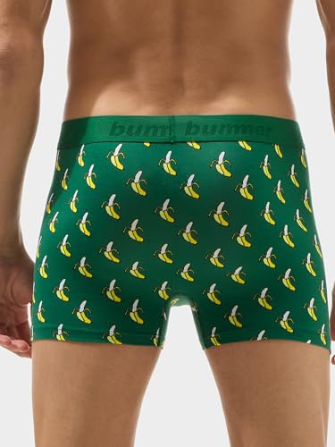 Image of Bummer Men's Premium Cotton Underwear | Fine Combed Cotton with Elastane for Stretch | Ultra Breathable Innerwear | Soft Fabric & No-Roll Waistband | Printed Trunks & Inner Combo for Men