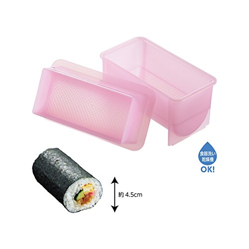 KKR KAKUSEE Maki Sushi Roll Maker Cooking Utensil Eho Maki Sushi Land CH-2013 from Japan, Pink - Image 2