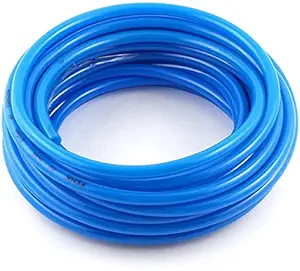 MINSALES 8mm OD X 5mm ID Polyurathene Pneumatic PU Tube For Air Compressor PU Line Hose Tube Water Or Transfer Air Tubing Pipe Hose Air Line Tubing Or Fluid Transfer Pneumatic tubing (PACK OF 10 METER) Blue (10 METER)