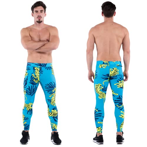 Kapow Meggings Performance Range - Mens Compression Leggings with Pockets for Sports, Athletic Workout Leggings3