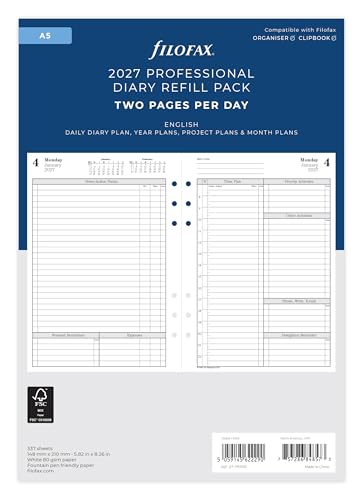 Filofax Agenda A5 para solucionar la falta de espacio y organizar tus días enteros de 2027