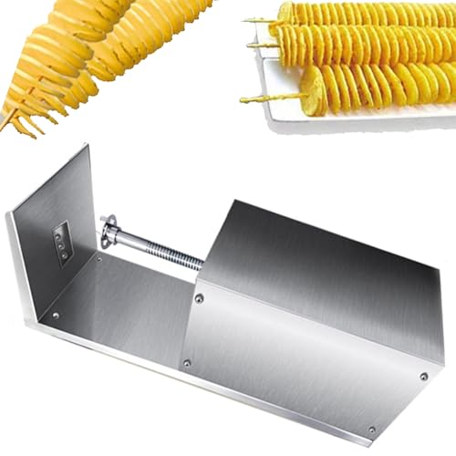 Máquina eléctrica para cortar papas en espiral de acero inoxidable