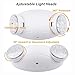LIT-PaTH LED Emergency Lighting Fixtures with 2 LED Bug Eye Heads and Back Up Batteries- US Standard Exit Light, UL 924 and CEC Qualified, 120/277 Voltage, White, 1-Pack