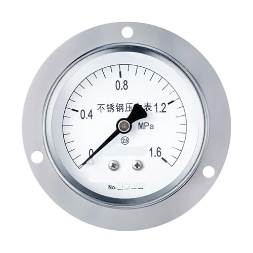 Manomètre en acier inoxydable Y-60BFZT de haute précision pour circuit 0-60mpa