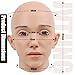 JVTUNG Realistic Mask Silicone Female Mask with Makeup Full Head Face Mask for Crossdresser Cosplay Halloween (Ivory)
