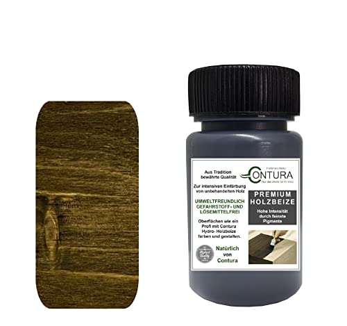 Holzbeize Pinselflasche 50ml. Beizprobe Retuschier Beize Reparaturflasche...