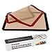 BELSVOR 2PCS Tapis de Cuisson Silicone 42 x 29.5 CM, Tapis Cuisson Antiadhésif, Tapis Cuisson Silicone Résistance aux Température Élevée, Tapis Silicone Four pour Faire Pain/Macaron/Biscuits/Tartes
