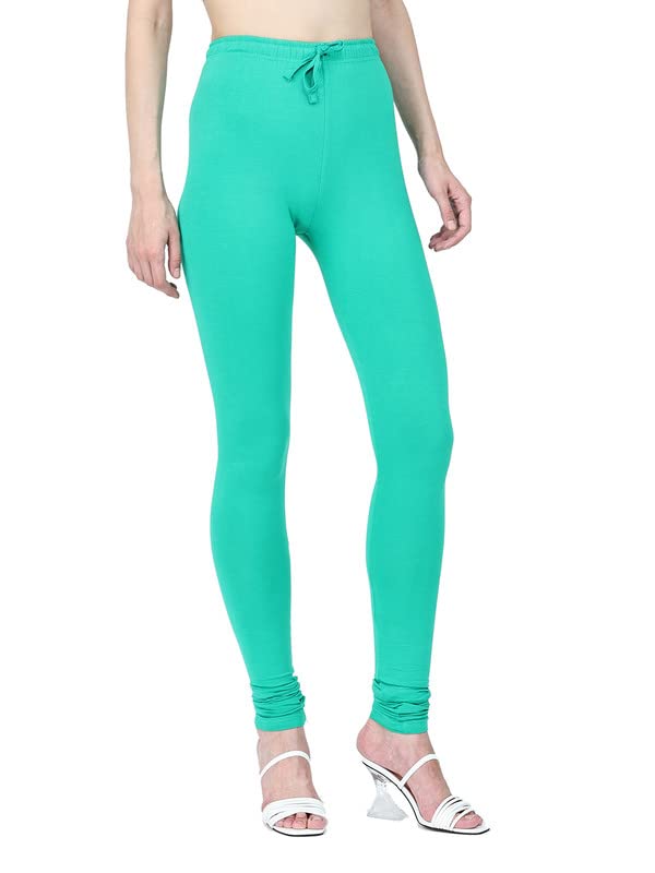 Image of Robinbosky Cotton Churidhar Leggings for Women - Stylish, Stretchable & Flattering Fit for All-Day Comfort