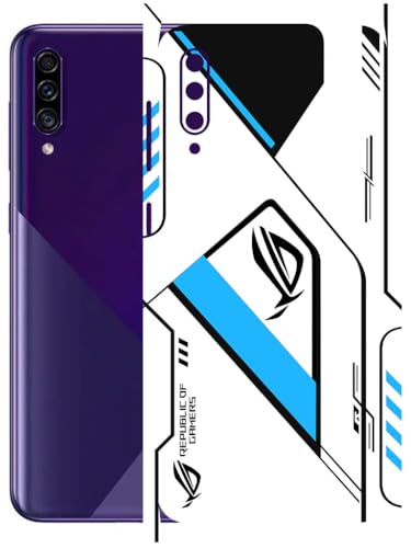 Image of AtOdds - Full Body Back Screen Guard Protector Film - Lamination Wrap Skin Sticker Compatible with Samsung Galaxy A30s | Scratchproof Matte Finish (RogBlue)