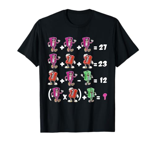 Funny 67 Meme School Math Teacher Six Seven Puzzle T-Shirt