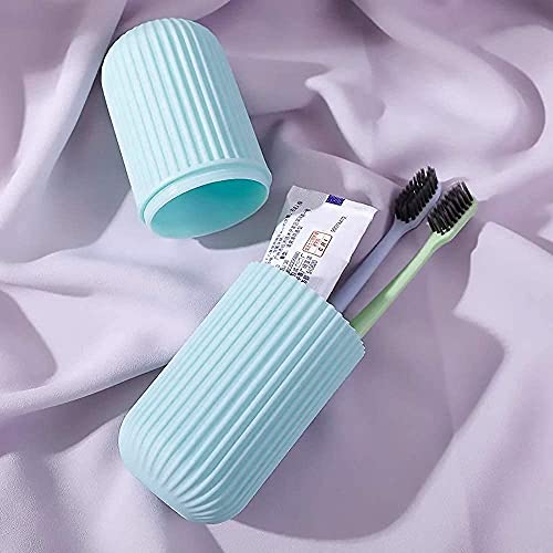 KBS-Capsule-Shape-Travel-Toothbrush-Case-Cover-Holder-Portable-Toothbrush-Storage-Box-Container-Plastic-Toothbrush-Holder-Bathroom-Organizer-Accessories-SetBlack-White-2