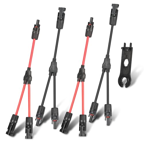 30 Paar Solar Crimpzange PV Stecker Set für 2.5/4/6mm² Solarkabel, 1 x Solar Crimpzange+30 Paar Kabelstecker+30 Paar Männlich/Weiblich Solarstecker+2 x Schraubenschlüssel