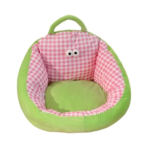 LOVIVER Sofá Infantil con cojín de Suelo, cómodo y Adorable sofá de Ocio con Respaldo para apartamento, guardería, Dormitorio y balcón, Rosa, M