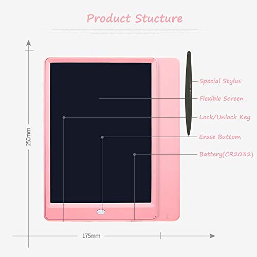 image for Pilipada LCD Writing Tablet Colorful Drawing Tablet, 10 Inches Light D