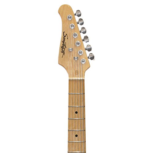 Sawtooth Et Series Left-Handed Electric Guitar, Butterscotch With Black Pickguard #TOP5