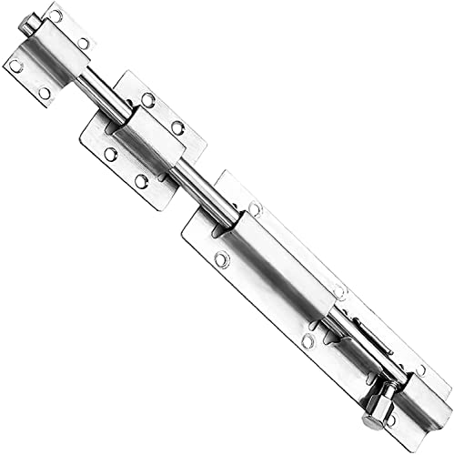 FBANULPEX Cerradura Deslizante de Acero Inoxidable, Cerradura de Puerta con pestillo Deslizante de 4 a 12 Pulgadas(4 Inches)